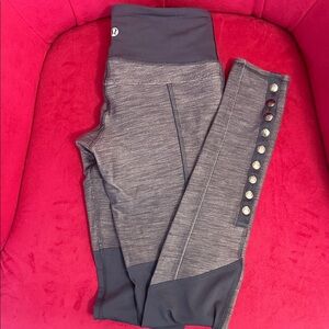 lululemon leggings Cross Town Pant / Cashew Coal Slub Denim / Coal
